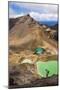 Hiking at the Emerald Lakes, Tongariro Alpine Crossing Trek, Tongariro National Park-Matthew Williams-Ellis-Mounted Photographic Print