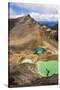 Hiking at the Emerald Lakes, Tongariro Alpine Crossing Trek, Tongariro National Park-Matthew Williams-Ellis-Stretched Canvas