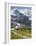 Hiking Below the Jungfrau Massif From Kleine Scheidegg, Jungfrau Region, Switzerland, Europe-Michael DeFreitas-Framed Photographic Print