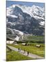 Hiking Below the Jungfrau Massif From Kleine Scheidegg, Jungfrau Region, Switzerland, Europe-Michael DeFreitas-Mounted Photographic Print