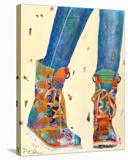 Hiking Boots-Pamela K. Beer-Stretched Canvas