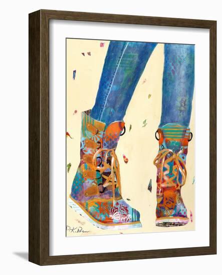 Hiking Boots-Pamela K. Beer-Framed Art Print