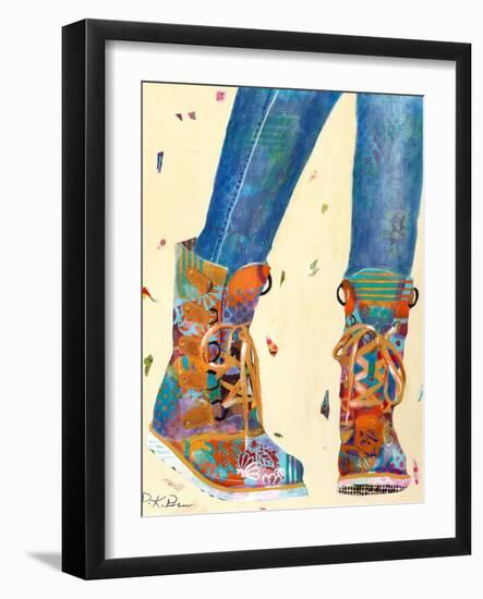 Hiking Boots-Pamela K. Beer-Framed Art Print