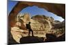 Hiking, Hickman Bridge, Capitol Reef National Park, Utah, USA, (Mr)-Norbert Eisele-Hein-Mounted Photographic Print