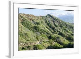 Hiking in Diamond Head State Monument (Leahi Crater)-Michael DeFreitas-Framed Photographic Print