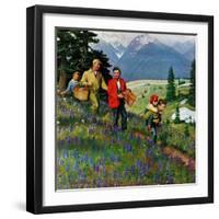 "Hiking in Mountains", May 31, 1952-John Clymer-Framed Giclee Print