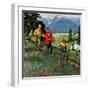 "Hiking in Mountains", May 31, 1952-John Clymer-Framed Giclee Print