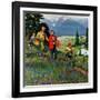 "Hiking in Mountains", May 31, 1952-John Clymer-Framed Giclee Print