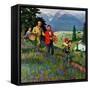"Hiking in Mountains", May 31, 1952-John Clymer-Framed Stretched Canvas