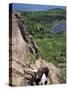 Hiking on the Beehive Trail, Maine, USA-Jerry & Marcy Monkman-Stretched Canvas