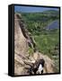 Hiking on the Beehive Trail, Maine, USA-Jerry & Marcy Monkman-Framed Stretched Canvas