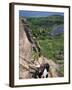 Hiking on the Beehive Trail, Maine, USA-Jerry & Marcy Monkman-Framed Premium Photographic Print