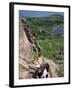 Hiking on the Beehive Trail, Maine, USA-Jerry & Marcy Monkman-Framed Premium Photographic Print