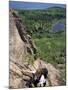 Hiking on the Beehive Trail, Maine, USA-Jerry & Marcy Monkman-Mounted Premium Photographic Print