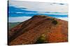 Hiking on the summit of Mt. Edgecumbe, Kruzof Island, Southeast Alaska-Mark A Johnson-Stretched Canvas