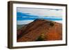 Hiking on the summit of Mt. Edgecumbe, Kruzof Island, Southeast Alaska-Mark A Johnson-Framed Photographic Print