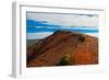 Hiking on the summit of Mt. Edgecumbe, Kruzof Island, Southeast Alaska-Mark A Johnson-Framed Photographic Print