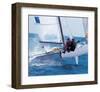 Hiking Out On The Outrigger-null-Framed Art Print