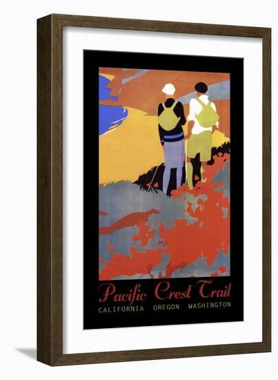 Hiking Poster-Vintage Lavoie-Framed Giclee Print