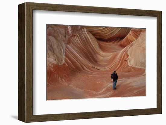 Hiking the Wave-mike866-Framed Photographic Print