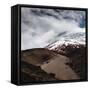 Hiking towards the refuge, Cotopaxi Volcano, Ecuador, South America-Alexandre Rotenberg-Framed Stretched Canvas