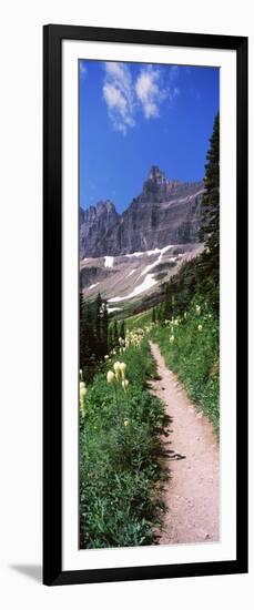 Hiking Trail at Us Glacier National Park, Montana, USA-null-Framed Photographic Print