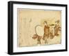 Hikitejaya Mae No Yuki Usagi-Katsushika Hokusai-Framed Giclee Print