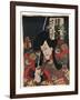 Hikyoku No Biwa No Hana Matsunami Kengyo Jitsuwa Akushichibyoe-Utagawa Kunisada-Framed Giclee Print
