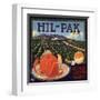 Hil Pak Brand - Lindsay, California - Citrus Crate Label-Lantern Press-Framed Art Print