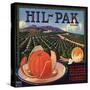 Hil Pak Brand - Lindsay, California - Citrus Crate Label-Lantern Press-Stretched Canvas