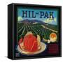 Hil Pak Orange Label - Lindsay, CA-Lantern Press-Framed Stretched Canvas