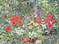 Peke in the Flower Bed-Hilary Jones-Giclee Print