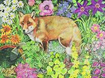 Hedgehog Amongst the Flowers-Hilary Jones-Giclee Print