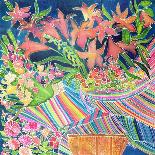 Guatemalan shrine, 2021 (Dyes on silk )-Hilary Simon-Giclee Print