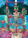 Guatemalan shrine, 2021 (Dyes on silk )-Hilary Simon-Giclee Print