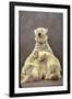 Hilda, a Polar Bear with Twins at Detroit Zoo Animal Conservation Wild Animal Propagation Trust-Nina Leen-Framed Photographic Print