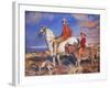 Hilda and Mary at Studland Bay, Dorset-George Spencer Watson-Framed Giclee Print