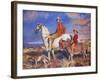 Hilda and Mary at Studland Bay, Dorset-George Spencer Watson-Framed Giclee Print