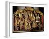 Hildegard Altarpiece Depicting the Arrival of Saint Hildegard of Bingen (1098-1179) with Her…-German School-Framed Giclee Print