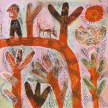 Woman in Orange Garden-Hilke Macintyre-Giclee Print