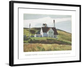 Hill and Houses Cape Elizabeth Maine-Edward Hopper-Framed Art Print