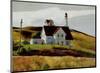 Hill and Houses Cape Elizabeth Maine-Edward Hopper-Mounted Art Print