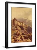 Hill Fort of Ghulab Sinj-David Roberts-Framed Art Print