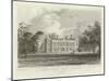 Hill-Hall, Near Epping, the Seat of Sir William Smyth, Essex-William Henry Bartlett-Mounted Giclee Print