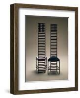 Hill House Chairs, 1903-1905-Charles Rennie Mackintosh-Framed Giclee Print