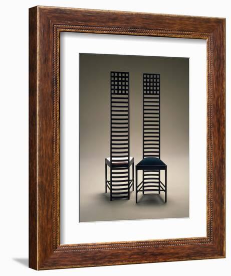 Hill House Chairs, 1903-1905-Charles Rennie Mackintosh-Framed Giclee Print