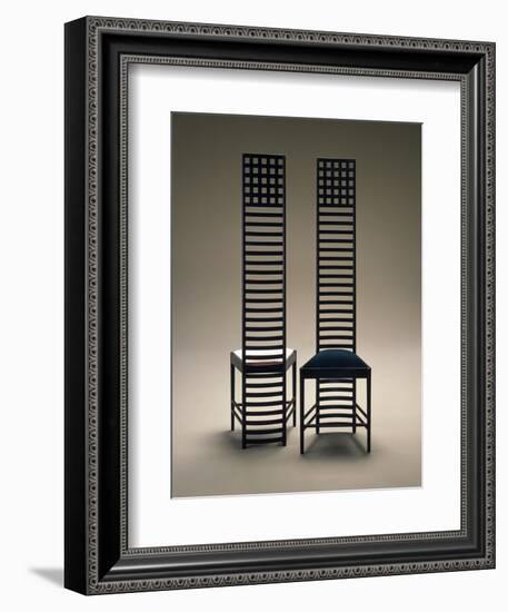 Hill House Chairs, 1903-1905-Charles Rennie Mackintosh-Framed Giclee Print