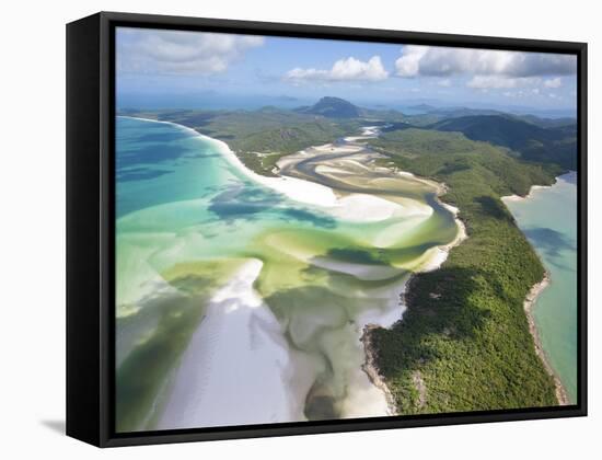 Hill Inlet, Whitsunday Islands, Queensland, Australia-Peter Adams-Framed Stretched Canvas