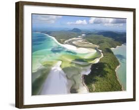 Hill Inlet, Whitsunday Islands, Queensland, Australia-Peter Adams-Framed Photographic Print