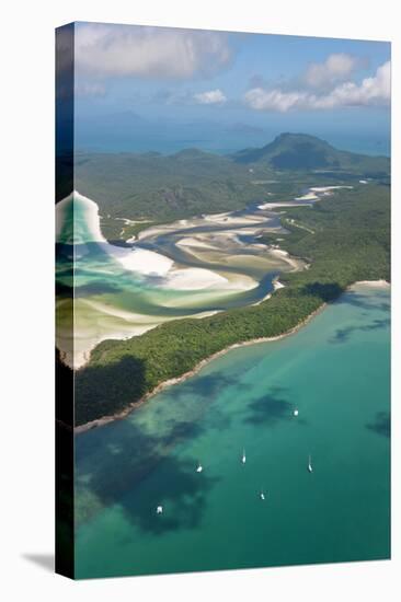 Hill Inlet Whitsunday Islands, Queensland, Australia-Peter Adams-Stretched Canvas